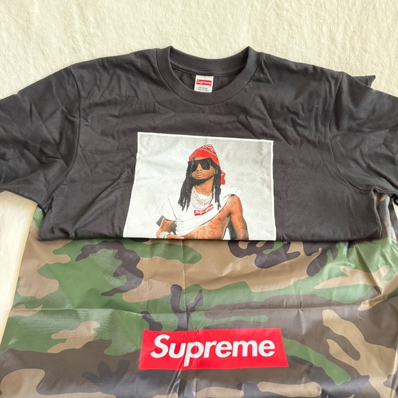New! Supreme Playboi Carti Tee, Black, size M -- Laundry Bag included - Picture 1 of 9